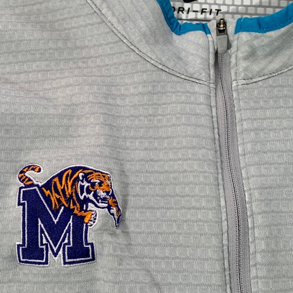 Memphis Tigers Embroidered Nike Dri-Fit Golf Top - Picture 8 of 10